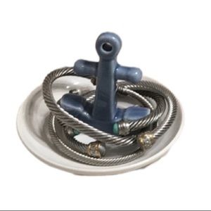 Jewelry Tray - Nautical Ceramic Ring Dish - Starfish